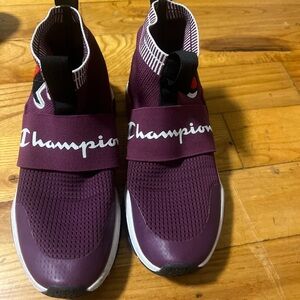 Champion Maroon High-Top Sneakers